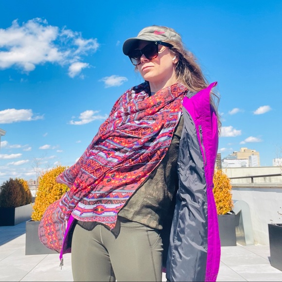 Anthro Tribal Western Hippi Patchwork Pattern Blanket Scarf - Picture 13 of 16